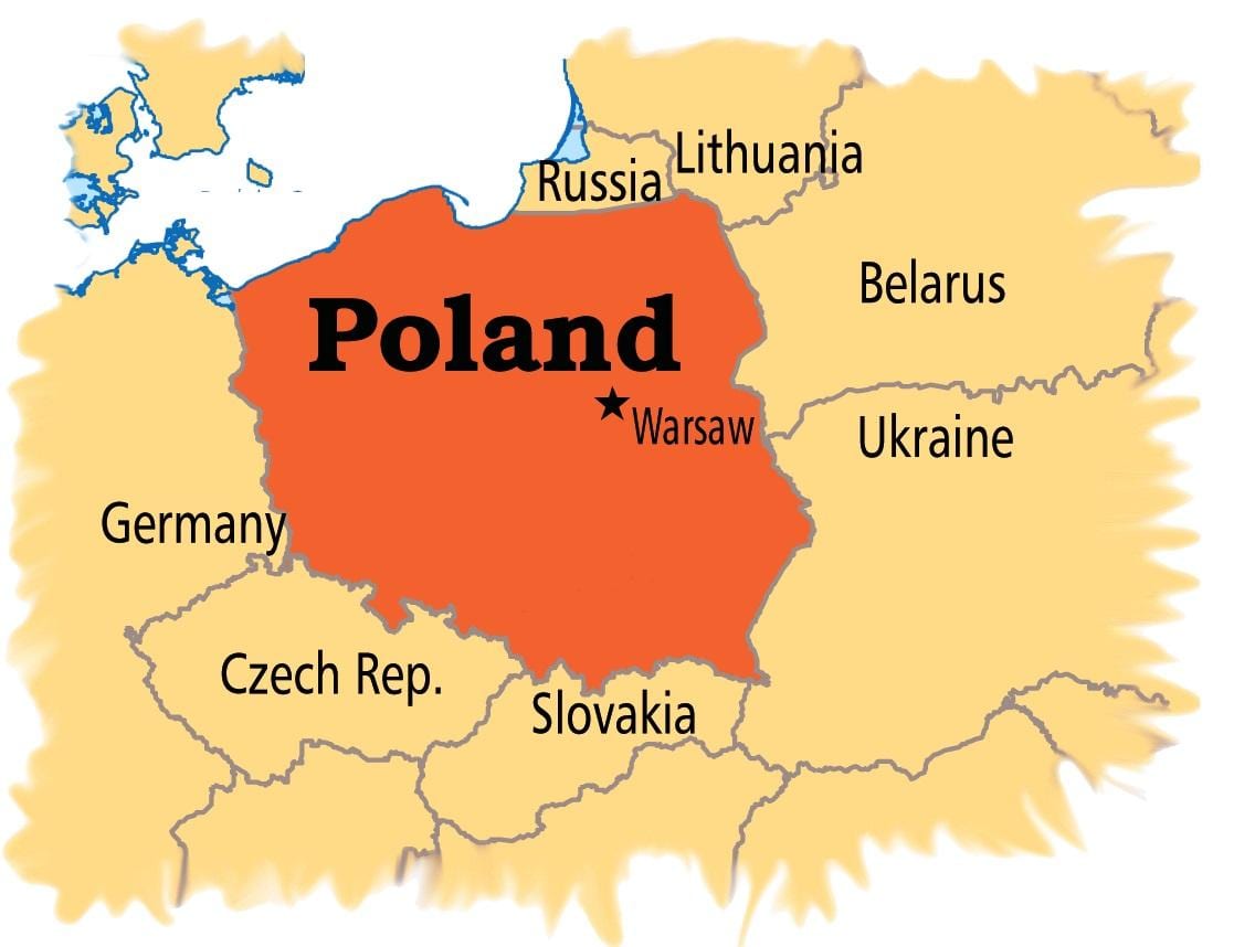 Warsaw í kort